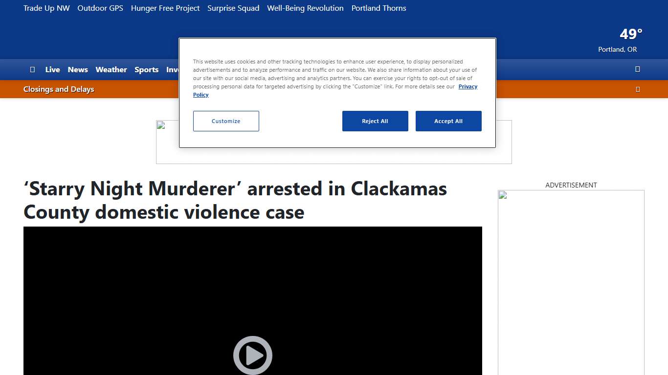 ‘Starry Night Murderer’ arrested in Clackamas County domestic violence case